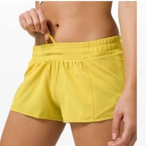 Lululemon Athletica Bright Yellow Athletic Shorts